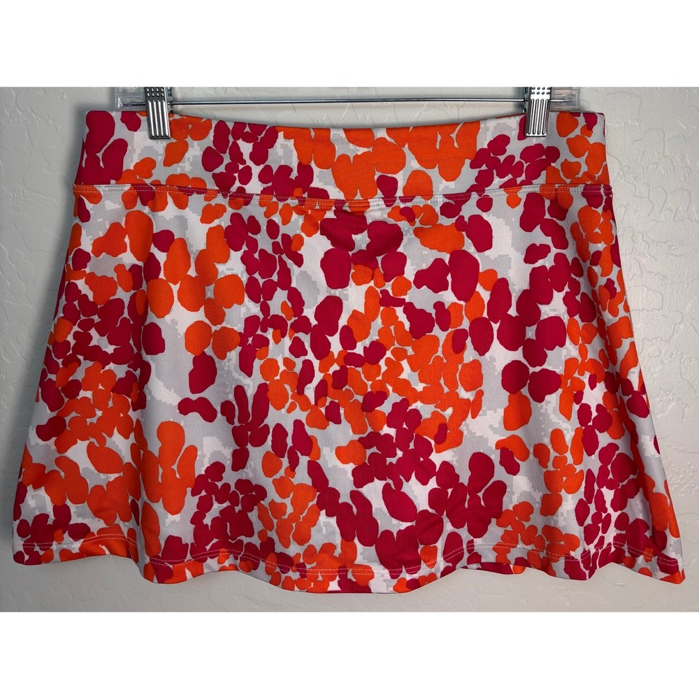 SmashGal Pickleball Tennis Golf Athletic Skort Pink‎ Orange Camo Skirt M 2166